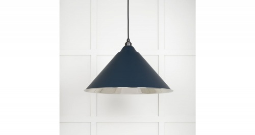 Smooth Nickel Hockley Pendant in Dusk