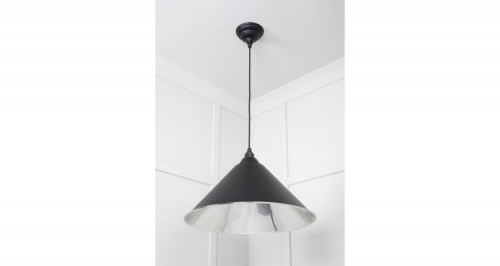 Smooth Nickel Hockley Pendant in Elan Black