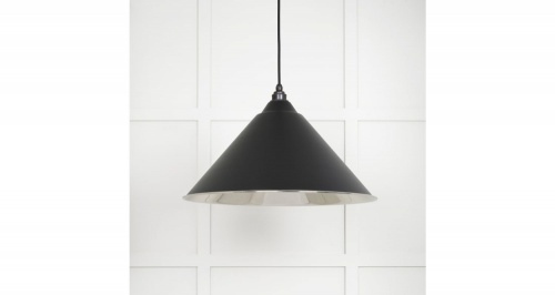 Smooth Nickel Hockley Pendant in Elan Black