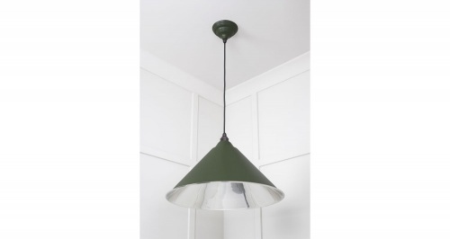 Smooth Nickel Hockley Pendant in Heath