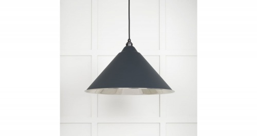 Smooth Nickel Hockley Pendant in Soot