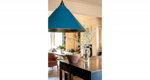 Smooth Nickel Hockley Pendant in Upstream