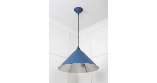 Smooth Nickel Hockley Pendant in Upstream