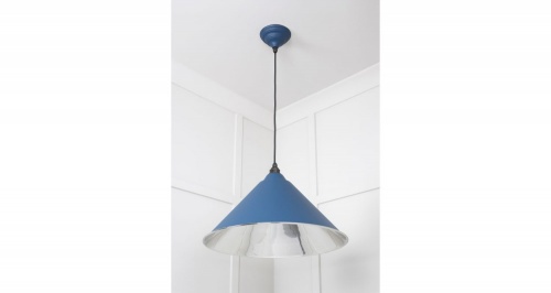 Smooth Nickel Hockley Pendant in Upstream