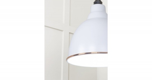 White Gloss Brindley Pendant in Birch