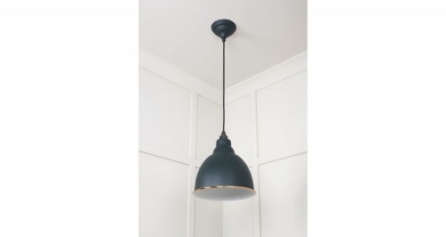 White Gloss Brindley Pendant in Dingle