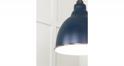 White Gloss Brindley Pendant in Dusk