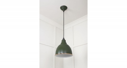 White Gloss Brindley Pendant in Heath