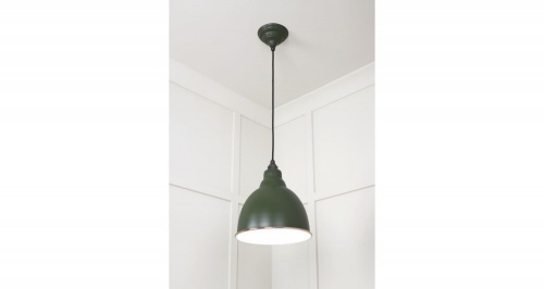 White Gloss Brindley Pendant in Heath