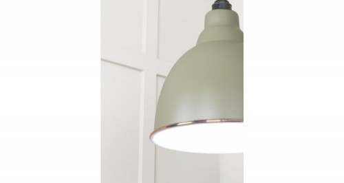 White Gloss Brindley Pendant in Tump