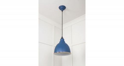 White Gloss Brindley Pendant in Upstream