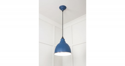 White Gloss Brindley Pendant in Upstream