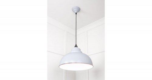 White Gloss Harborne Pendant in Birch