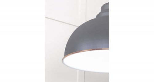 White Gloss Harborne Pendant in Bluff