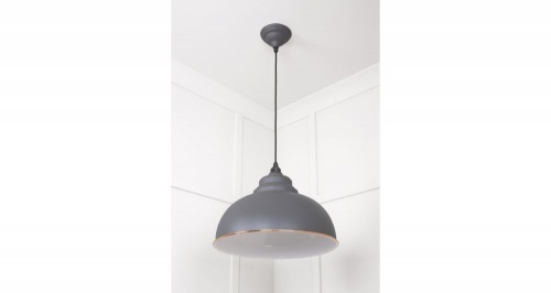 White Gloss Harborne Pendant in Bluff