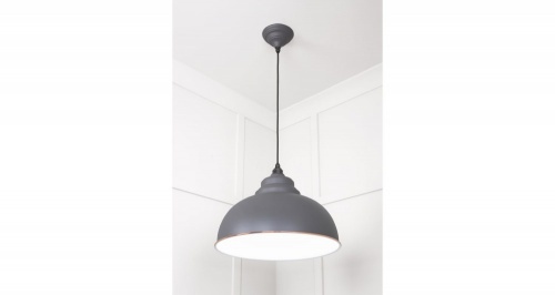 White Gloss Harborne Pendant in Bluff