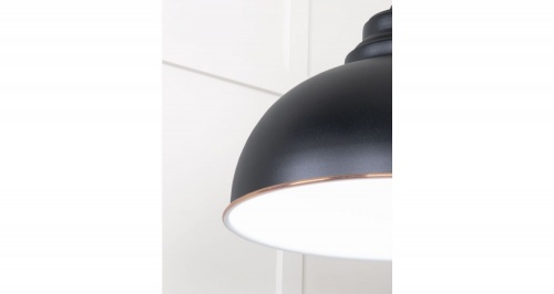 White Gloss Harborne Pendant in Elan Black