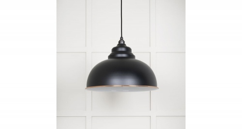 White Gloss Harborne Pendant in Elan Black