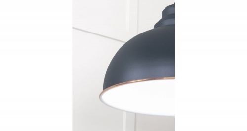 White Gloss Harborne Pendant in Soot