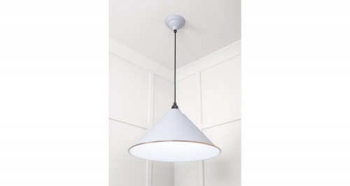 White Gloss Hockley Pendant in Birch