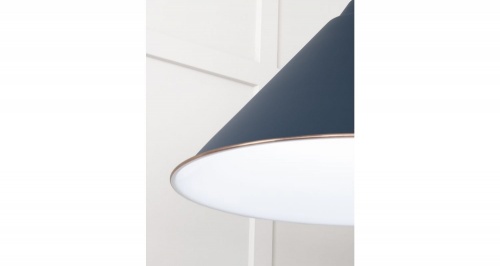 White Gloss Hockley Pendant in Dusk