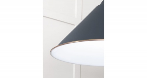 White Gloss Hockley Pendant in Soot