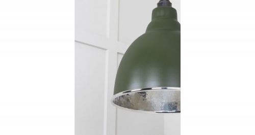 Hammered Nickel Brindley Pendant in Heath