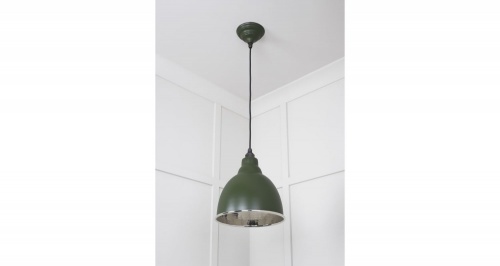 Hammered Nickel Brindley Pendant in Heath