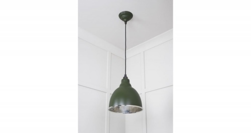 Hammered Nickel Brindley Pendant in Heath