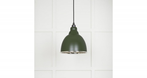 Hammered Nickel Brindley Pendant in Heath