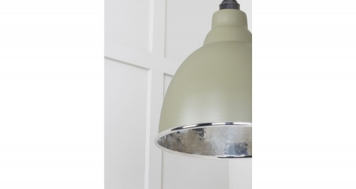 Hammered Nickel Brindley Pendant in Tump