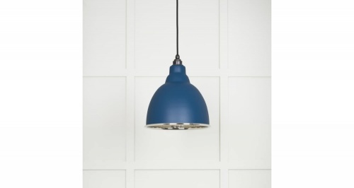 Hammered Nickel Brindley Pendant in Upstream