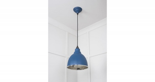 Hammered Nickel Brindley Pendant in Upstream