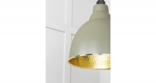 Hammered Brass Brindley Pendant in Tump