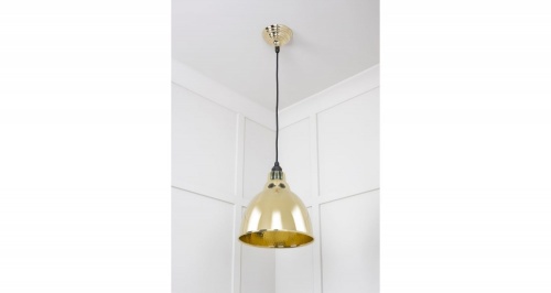 Hammered Brass Brindley Pendant