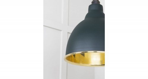 Smooth Brass Brindley Pendant in Dingle