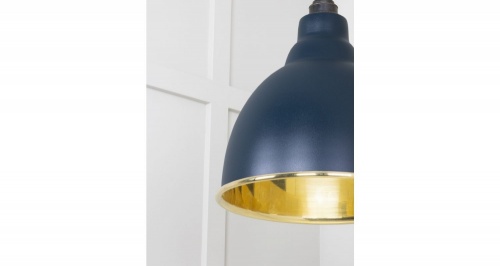 Smooth Brass Brindley Pendant in Dusk