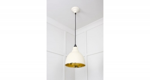 Smooth Brass Brindley Pendant in Teasel