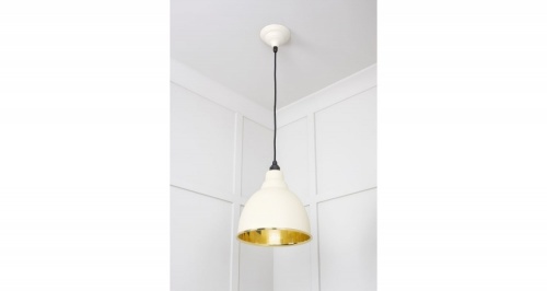 Smooth Brass Brindley Pendant in Teasel