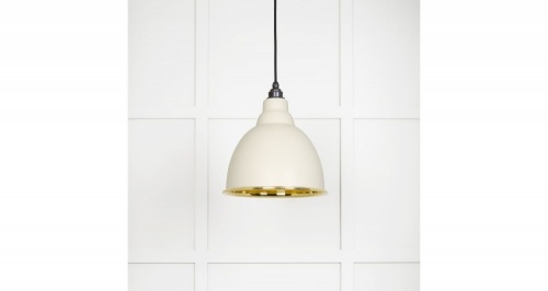 Smooth Brass Brindley Pendant in Teasel