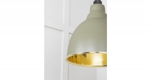 Smooth Brass Brindley Pendant in Tump