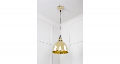 Smooth Brass Brindley Pendant