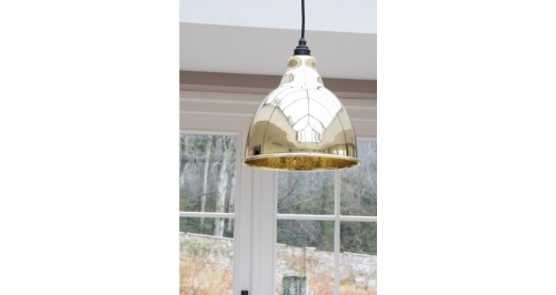 Smooth Brass Brindley Pendant