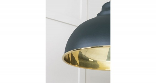 Smooth Brass Harborne Pendant in Dingle