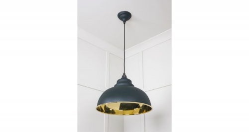 Smooth Brass Harborne Pendant in Dingle