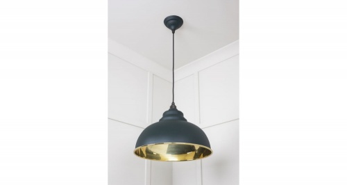 Smooth Brass Harborne Pendant in Dingle