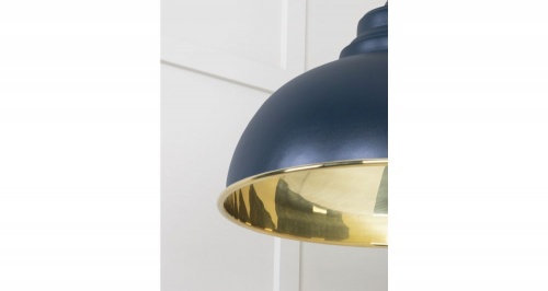 Smooth Brass Harborne Pendant in Dusk