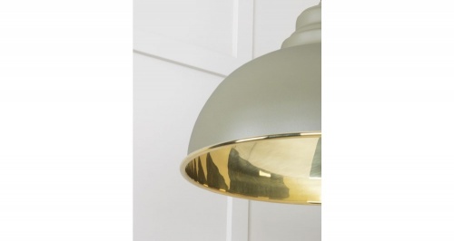 Smooth Brass Harborne Pendant in Tump