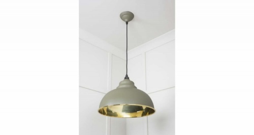 Smooth Brass Harborne Pendant in Tump