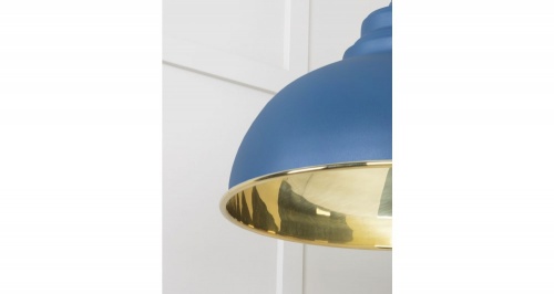 Smooth Brass Harborne Pendant in Upstream